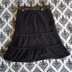 Emily The Strange velvet midi skirt 💀🕷